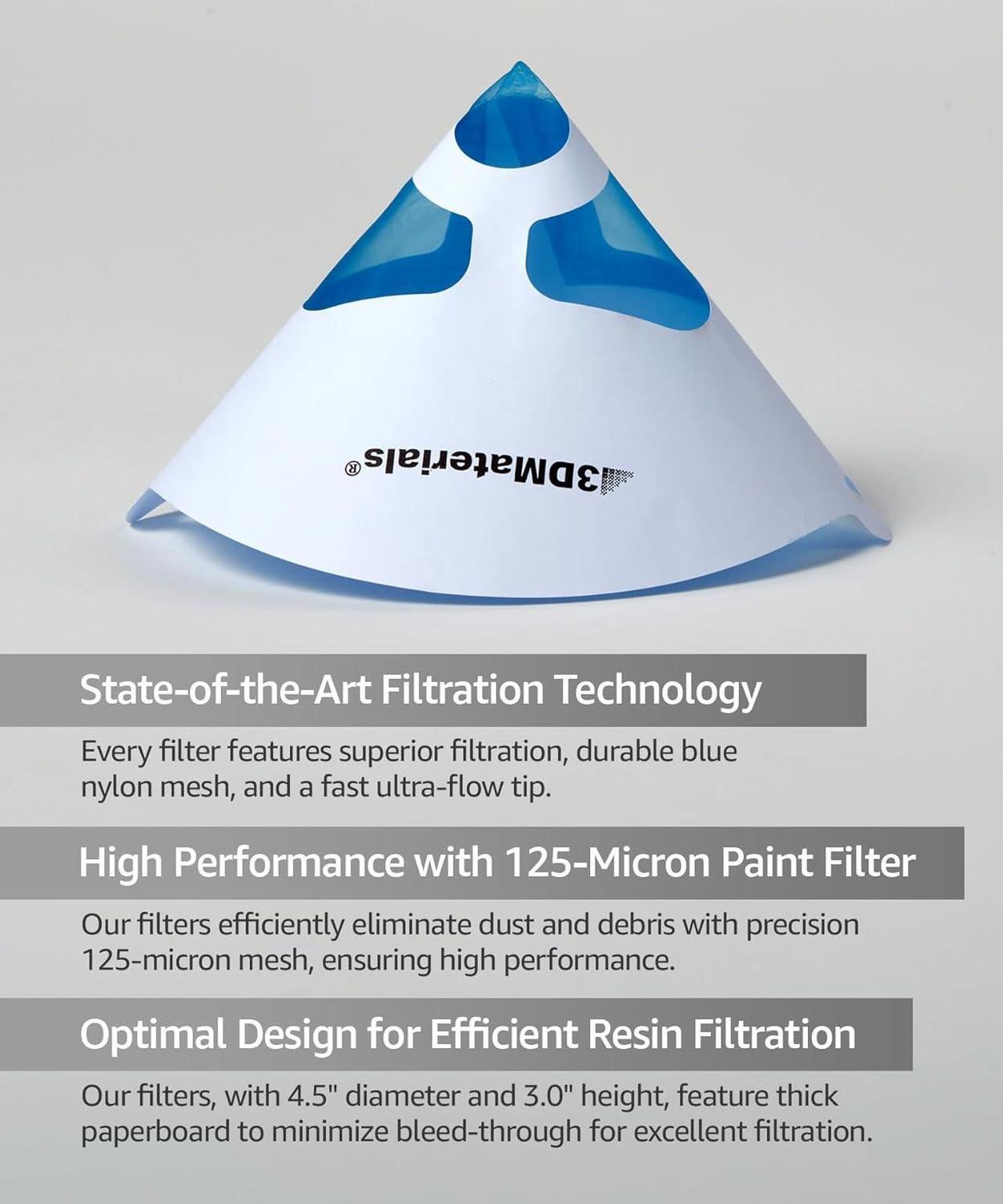 Alt view image 4 of 7 - SuperFilter 100 pcs, Disposable Filter, 3D Printer Resin and Paint Strainer, Made in Korea by 3DMaterials