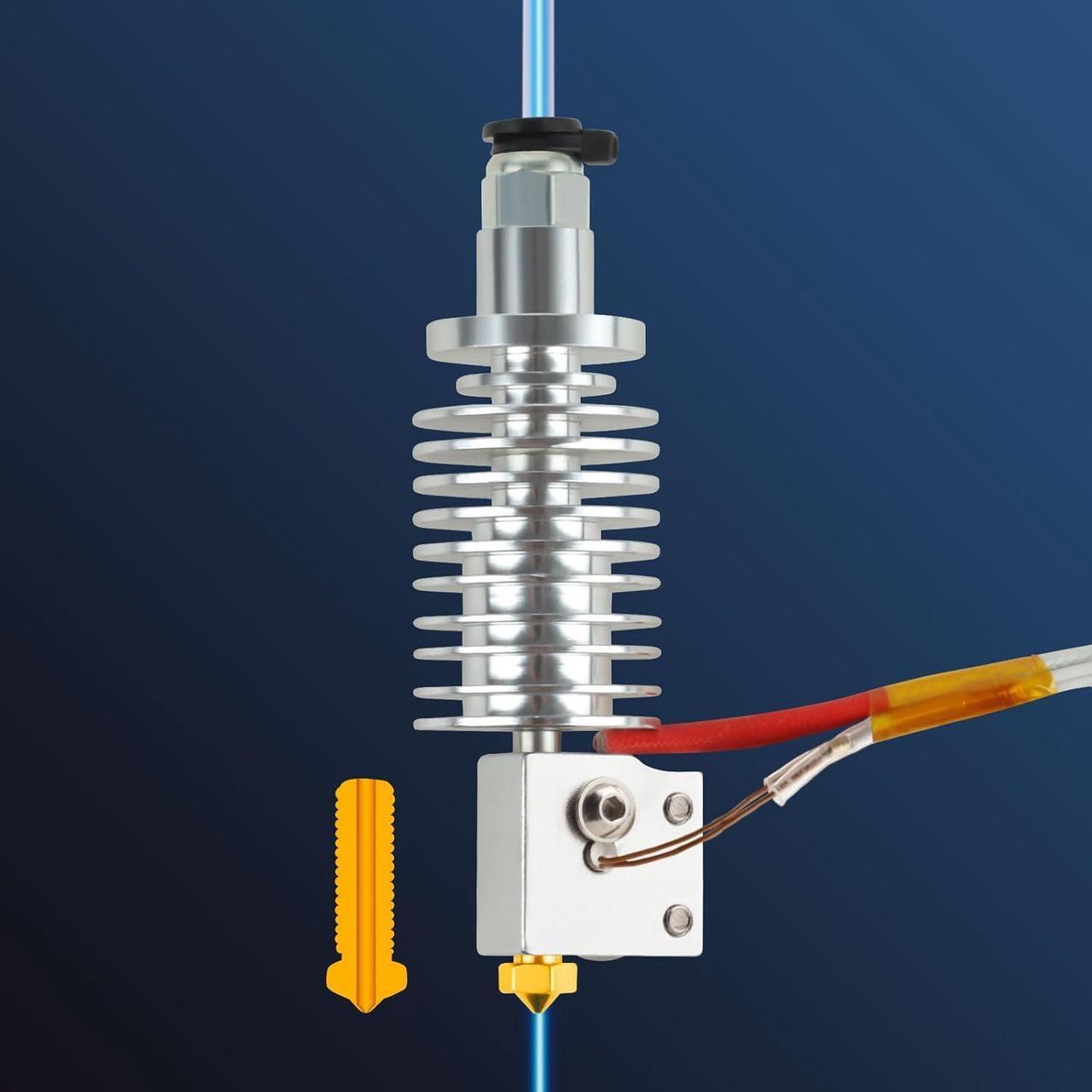Alt view image 6 of 7 - ANYCUBIC Vyper/Kobra Max/Kobra Plus 3D Printer Hotend Replacement Volcano V5 J-Head Quality Brass Nozzle 24V40W Ceramic Heating Cartridge Element Supports High Speed Printing