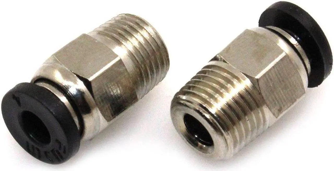 Alt view image 6 of 7 - BIQU PC4-M10 Pneumatic Connector Fittings Bowden Tube Coupler Male Straight PTFE Tube Push for E3D-V6 Bowden Extruder Compatible with Ender-3 Ender-3 V2 3D Printers (Pack of 10pcs)