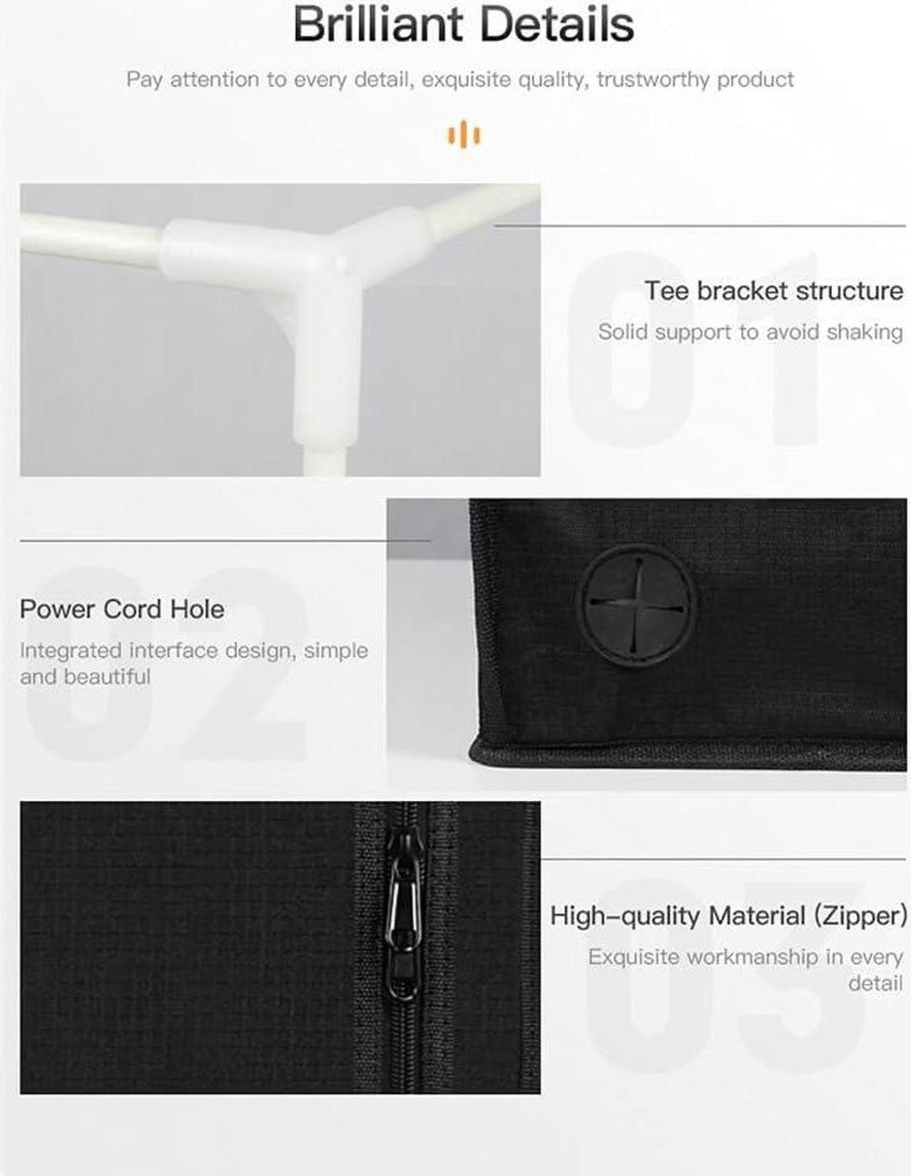 Alt view image 5 of 7 - Creality Ender 3D Printer Enclosure Fireproof and Dustproof Tent Constant Temperature Protective Cover Room for Creality Ender 3V2/Ender 3V2 Neo/Ender 3S1/Ender 3Pro/Ender 3/Ender 3Neo 3D Printer