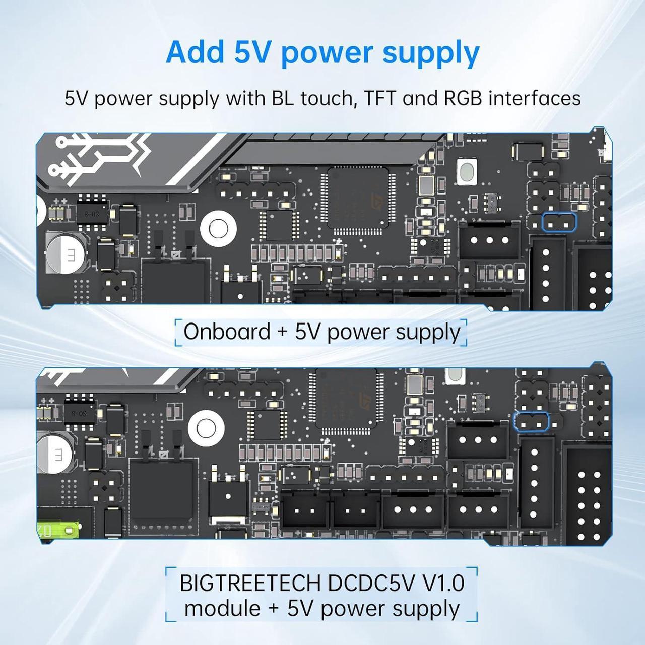 Alt view image 4 of 7 - BIGTREETECH SKR Mini E3 V3.0 Motherboard, Ender-3/Ender-3 Pro/Ender-3 V2 Motherboard Upgrade, BTT 32 Bit Silent Control Board with TMC2209 UART Stepper Motor Driver