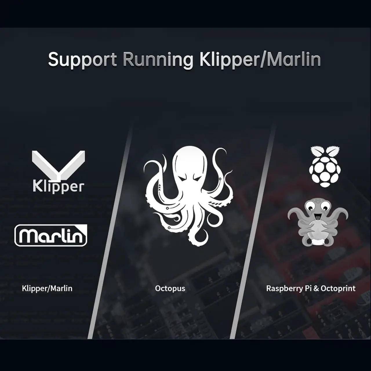 Alt view image 6 of 6 - BIGTREETECH Direct Octopus V1.1 Control Board 32Bit Silent Motherboard Support 8 Axis TMC2209 Stepper Motor Driver Compatible btt pi v1.2 to Running Klipper/Marlin for Voron 2.4 CoreXY 3D Printer