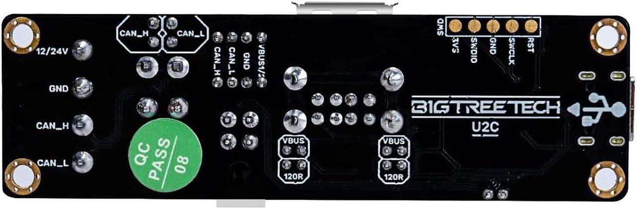 Alt view image 6 of 7 - BIGTREETECH U2C V2.1 Adapter Board Supports CAN-Bus Connection, with 3 CAN Output Interface for 3D Printer DIY