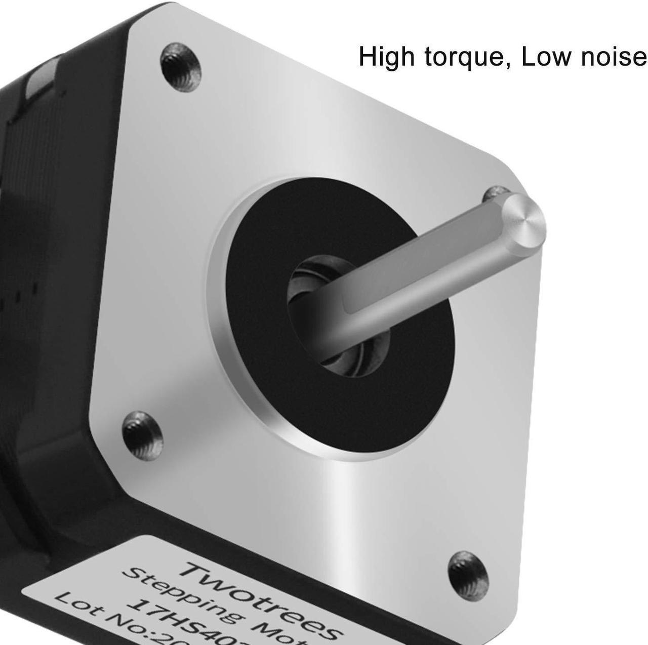 Alt view image 2 of 6 - Twotrees Nema17 Stepper Motor 17HS 4023 Stepper motor Bipolar 42 Motor 4-Lead Wire with 1m Cable 23mm 42BYGH 1.5A Motor for CNC XYZ 3D Printer