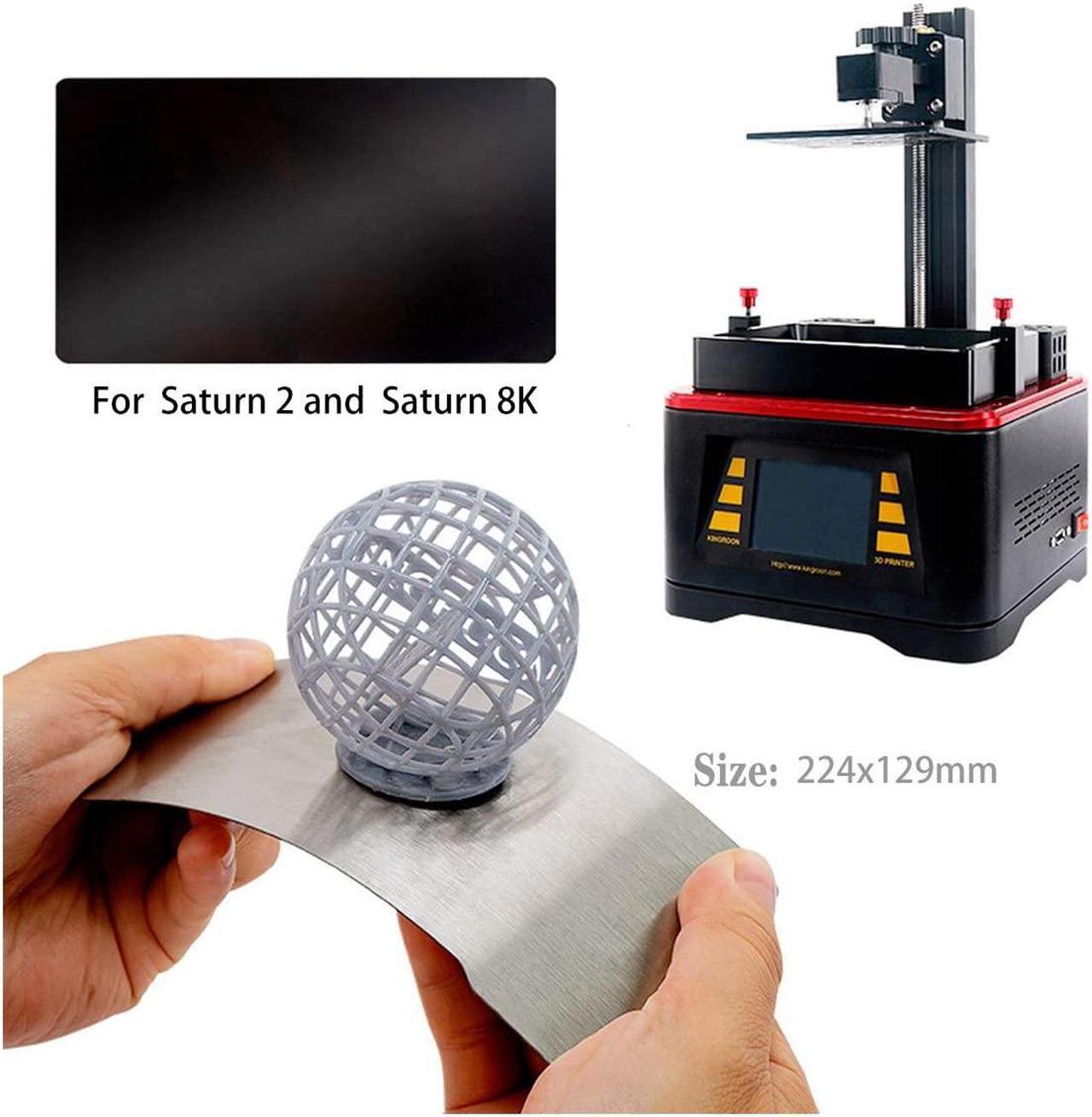 Alt view image 6 of 7 - KOYOFEI Resin 3D Printer Flex Building Plate, Spring Steel Flexible Plate and Magnetic Base Platform for Saturn 3, Saturn 3 Ultra, Saturn 2 8K and Saturn 8K 224x129mm