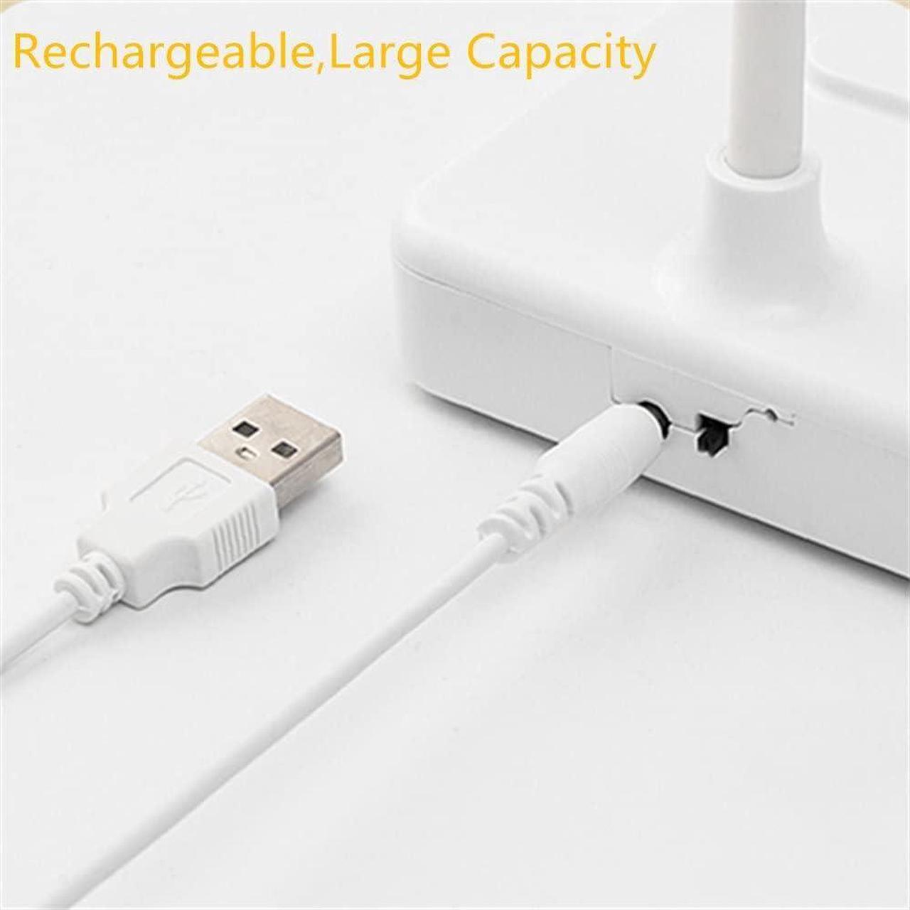 Alt view image 5 of 7 - Cordless Desk Table Lamp Reading Light Rechargeable Battery 2200m,Touch 3 LED Modes,Dimmable,Small,Gooseneck, Highest 17.7",Lamp for Kids Bedroom Bedside