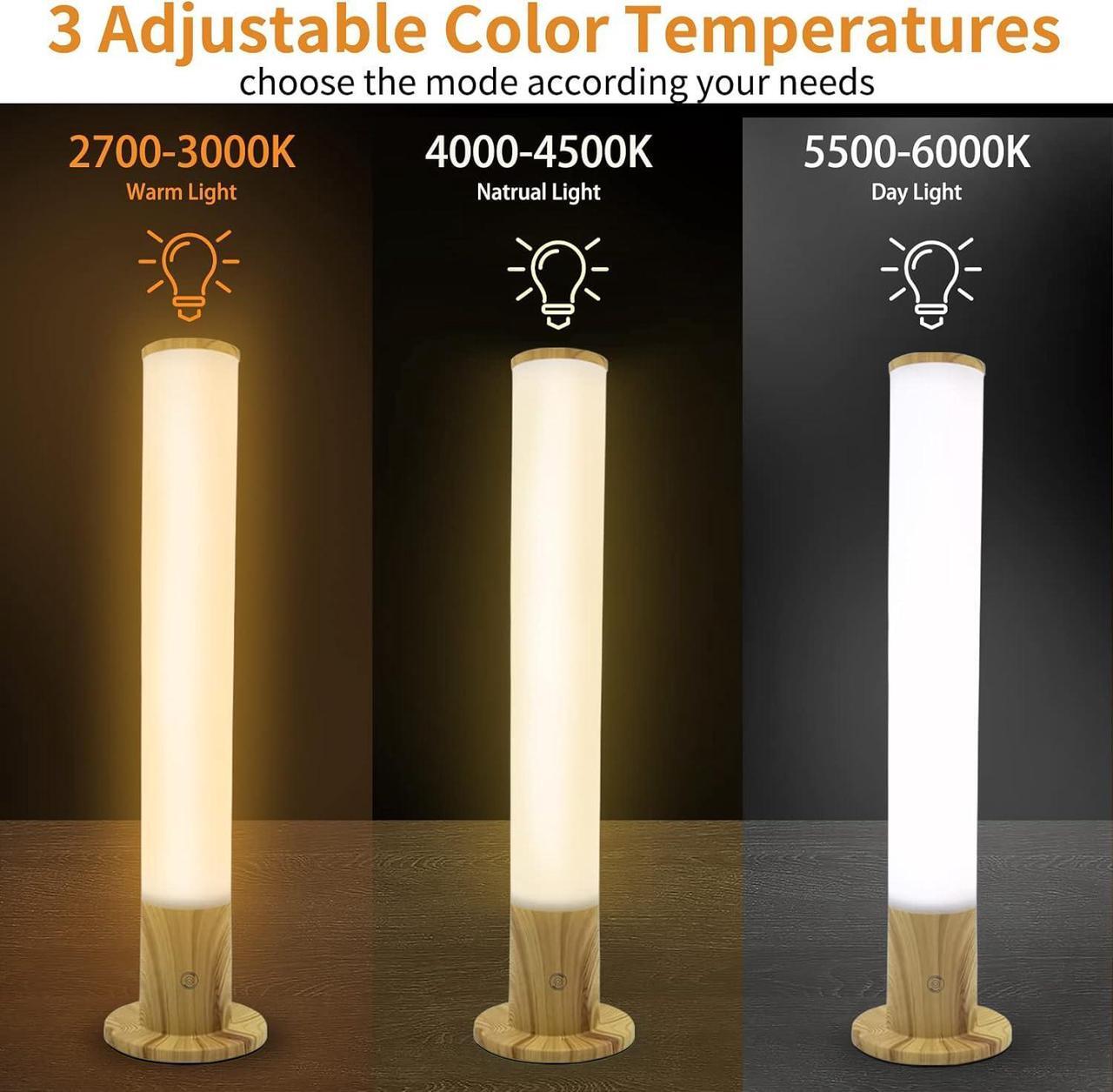 Alt view image 2 of 7 - Light Therapy Lamp 10000 Lux, Happy Sun Lamp UV-Free with 3 Color Temperatures, Adjustable Brightness,Timer & Memory Function, Bright Sunlight Lamps, Full Spectrum Light Perfect for Home, Office