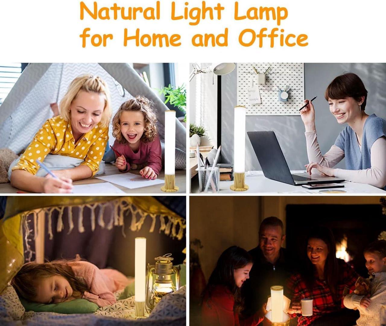 Alt view image 6 of 7 - Light Therapy Lamp 10000 Lux, Happy Sun Lamp UV-Free with 3 Color Temperatures, Adjustable Brightness,Timer & Memory Function, Bright Sunlight Lamps, Full Spectrum Light Perfect for Home, Office
