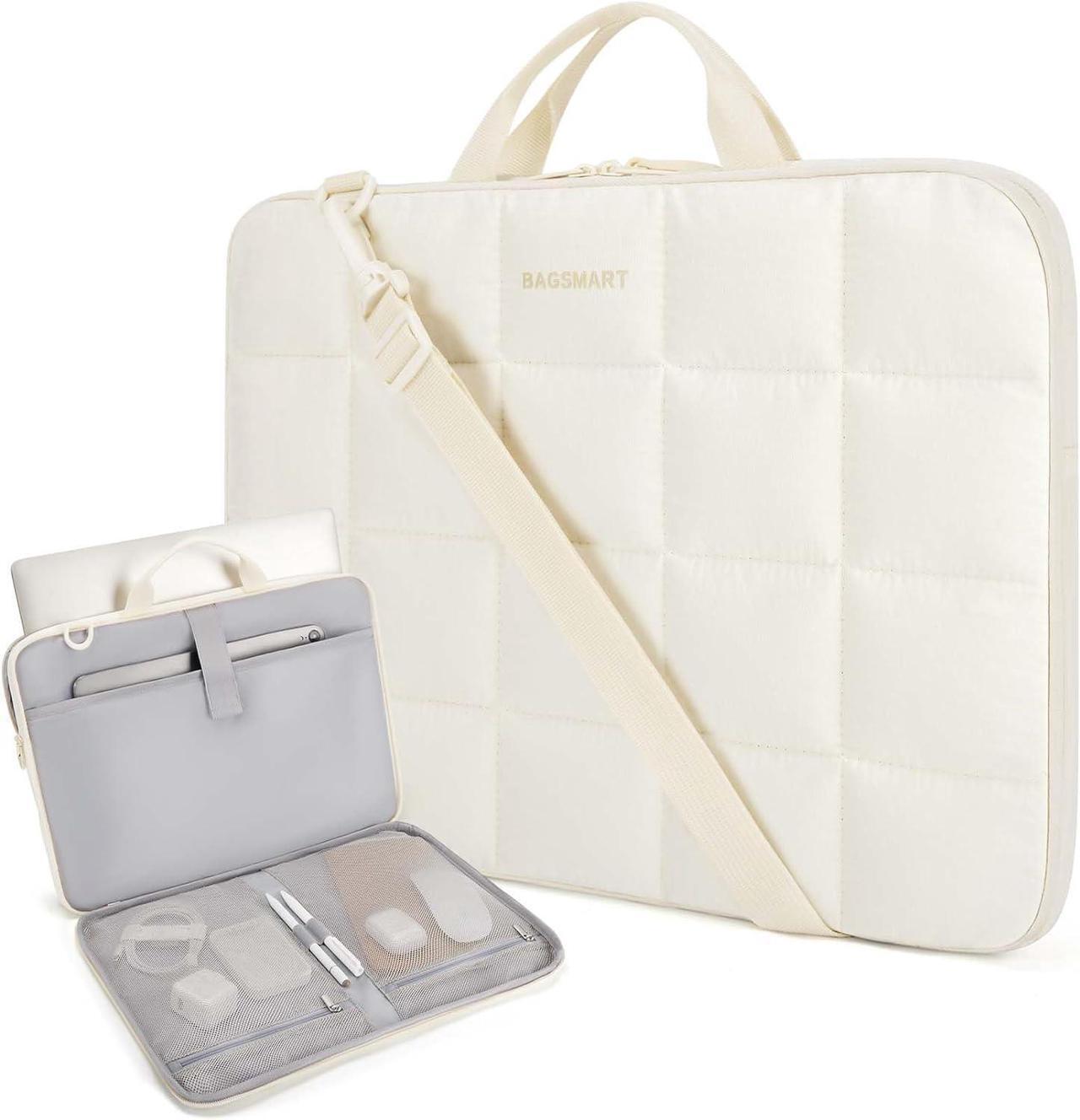 Main image of BAGSMART 15-16 inch Laptop Case Sleeve with Strap, Fluffy Padded Laptop Bag with Handle, Anti-theft Macbook Case Sleeve Fitted with Macbook Air/Pro 15.6 inch, Laptop Cover Fitted with Dell, HP, Lenovo