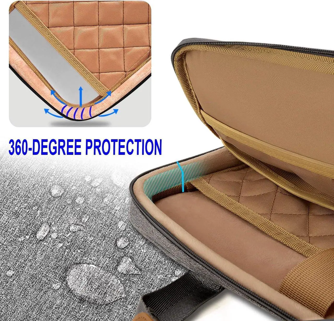 Alt view image 3 of 6 - ZINZ Slim Expandable 13 13.3 13.6 14 Laptop Case Sleeve Compatible with MacBook Air/Pro 13-14 M1 M2 M3 2021-2023 Pro/Max,13.5 Surface Laptop 4/3,D01G01