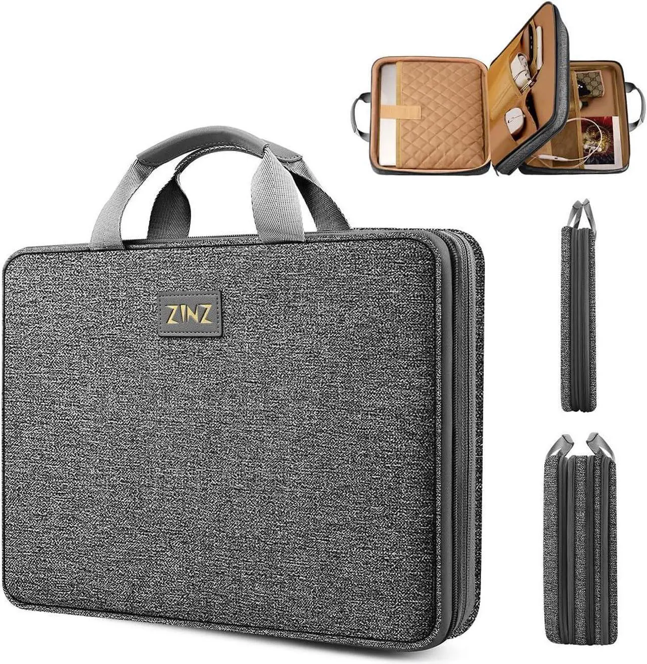 Main image of ZINZ Slim Expandable 13 13.3 13.6 14 Laptop Case Sleeve Compatible with MacBook Air/Pro 13-14 M1 M2 M3 2021-2023 Pro/Max,13.5 Surface Laptop 4/3,D01G01