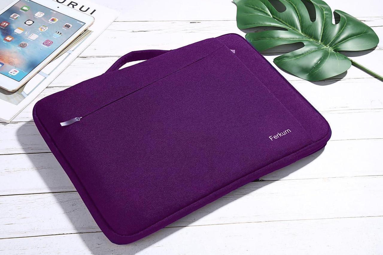 Alt view image 7 of 7 - Ferkurn 14 inch Laptop Sleeve Laptop Case Compatible with MacBook Pro 14 inch Sleeve Case 2021, Notebook Asus Laptop Acer Chromebook 13.9 inch Wateproof Computer Carrying Sleeve with Handle