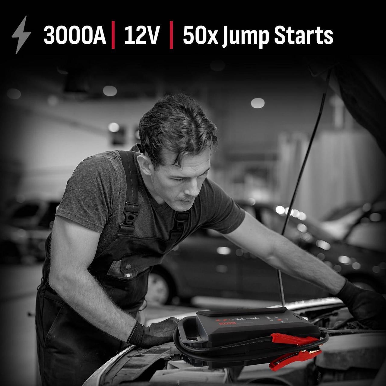 Alt view image 5 of 6 - SL1653 Lithium Portable Power Station and Jump Starter for Car, Motorcycle, Truck, and Boat Batteries, 3000 Amps, 12 Volt, Black, 1 Unit