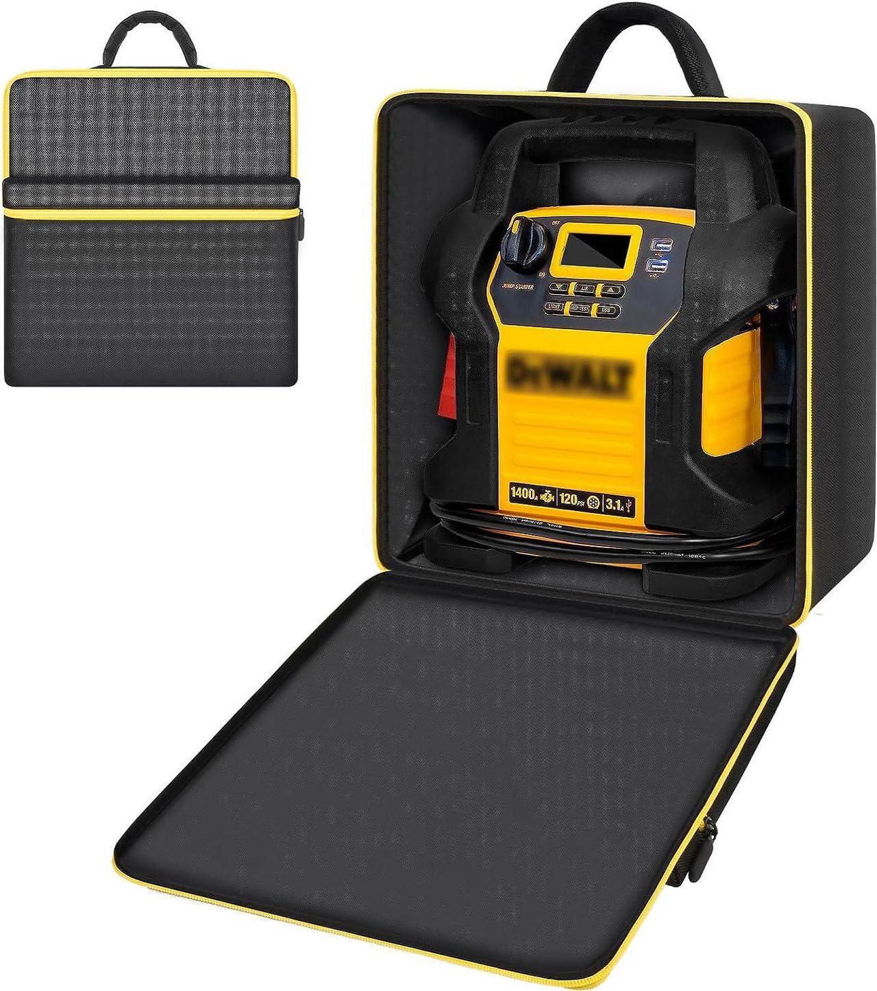 Main image of Car Battery Jump Starter Bag Compatible with DEWALT DXAEJ14 Digital Portable Power Station Air Compressor. Portable Battery Charger Carrying Holder for Power Inverter, Charging Cord (Case Only)