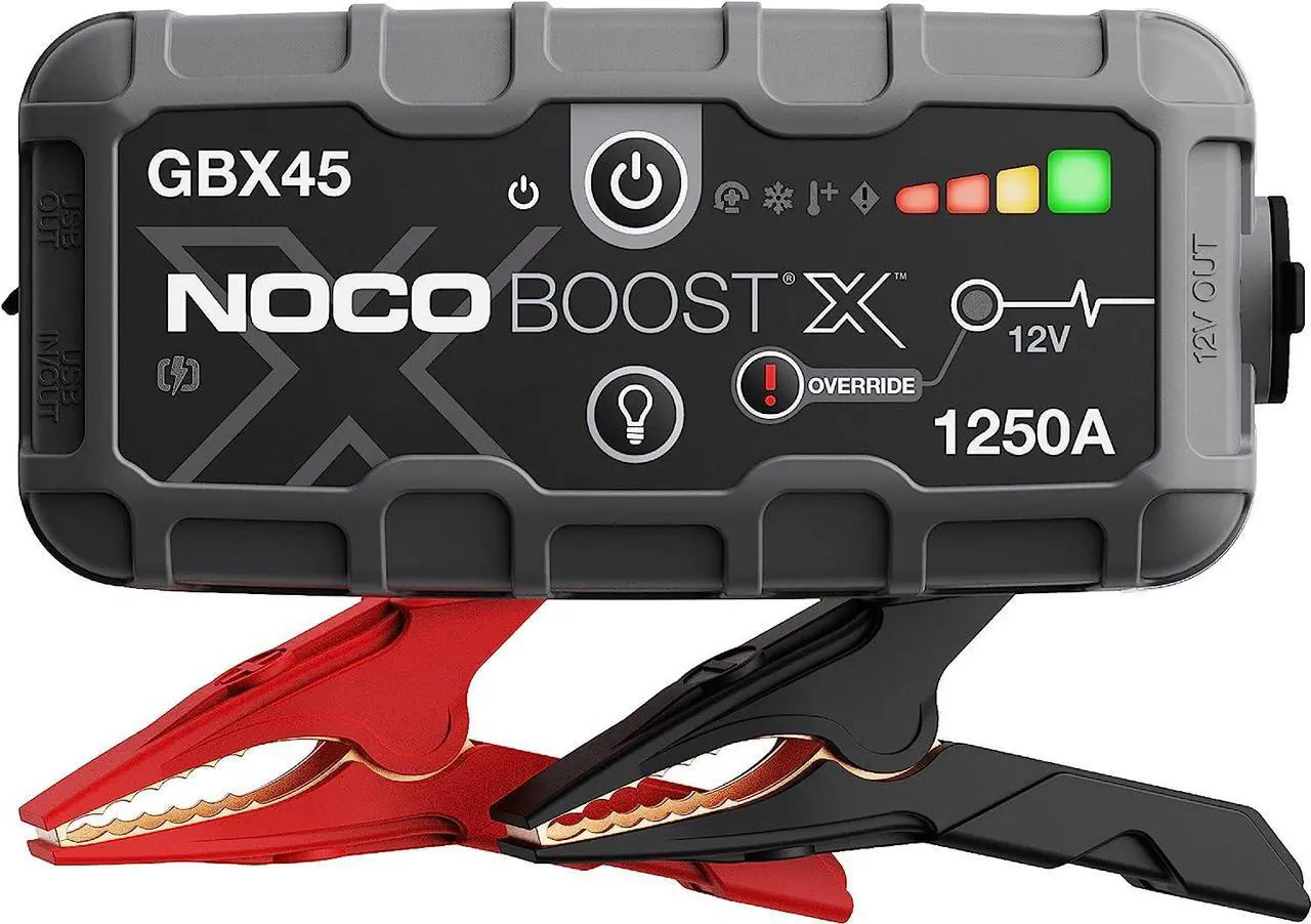 Main image of NOCO Boost X GBX45 1250A 12V UltraSafe Portable Lithium Jump Starter, Car Battery Booster Pack, USB-C Powerbank Charger, and Jumper Cables for up to 6.5-Liter Gas and 4.0-Liter Diesel Engines