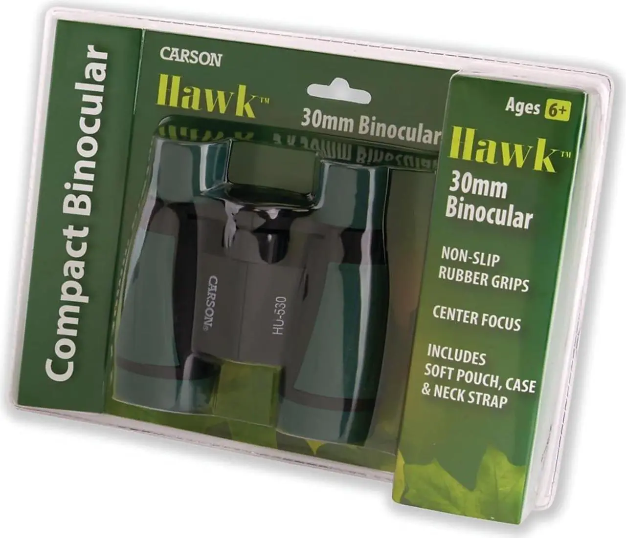 Alt view image 3 of 7 - Carson Hawk Kids 30mm Beginner Field Binoculars (HU-530)