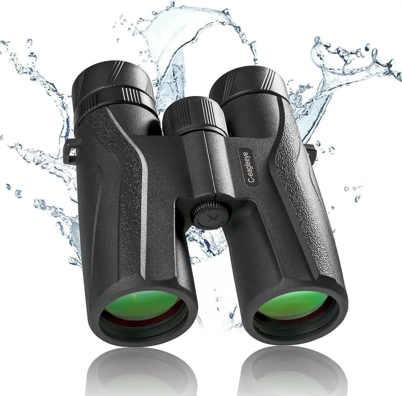 Alt view image 4 of 6 - Ceagleeye10x42 Binoculars for Adults,Ipx7 Professional Waterproof and Anti-Fog with 23mm Large Eyepiece Bak4 Lens,Binoculars for Travel Bird Watching Hunting Sports Extra Bag,Strap,Phone Adapter,Black