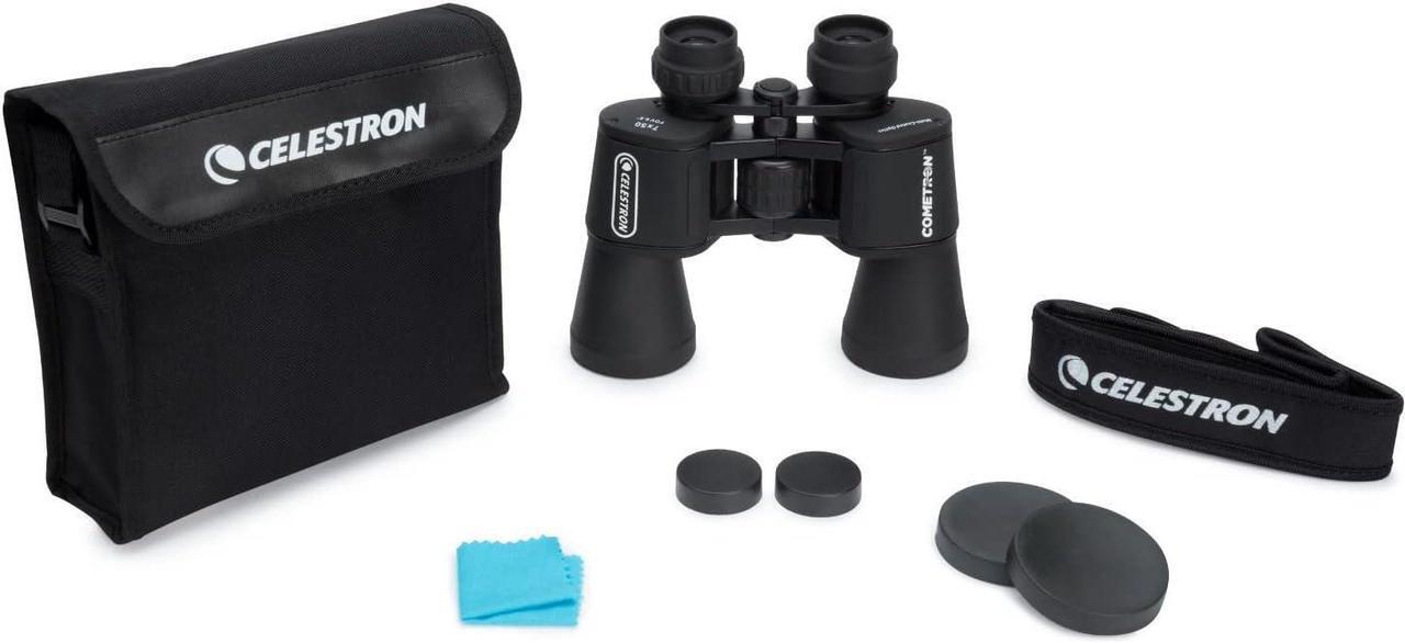 Alt view image 6 of 7 - Celestron - Cometron 7x50 Bincoulars - Beginner Astronomy Binoculars - Large 50mm Objective Lenses - Wide Field of View 7X Magnification