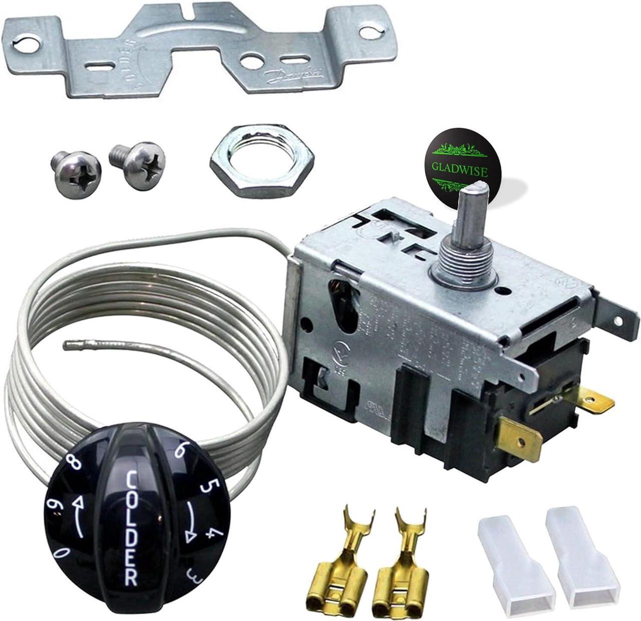 Main image of TRUE - 800393 800306 Temperature Control Kit - 831932, 461387 Refrigerator Parts Thermostat. Genuine OEM Replacement Part with Gladwise Sticker.