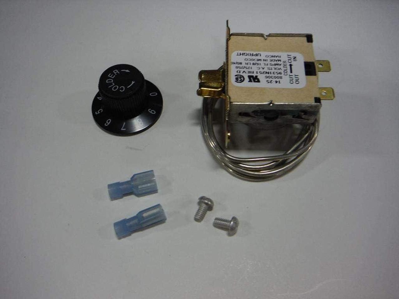 Alt view image 4 of 5 - TRUE - 800393 800306 Temperature Control Kit - 831932, 461387 Refrigerator Parts Thermostat. Genuine OEM Replacement Part with Gladwise Sticker.