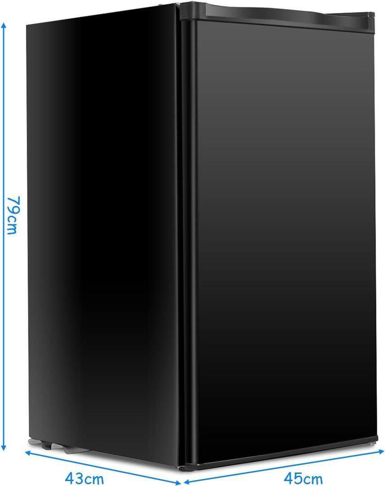 Alt view image 3 of 7 - Safeplus Mini Dorm Compact Refrigerator, 3.2 Cu.Ft Compact Refrigerator Under Counter Refrigerator with Small Freezer Removable Glass Shelves - Drinks Food Beer Storage for Office Dorm or Apartment
