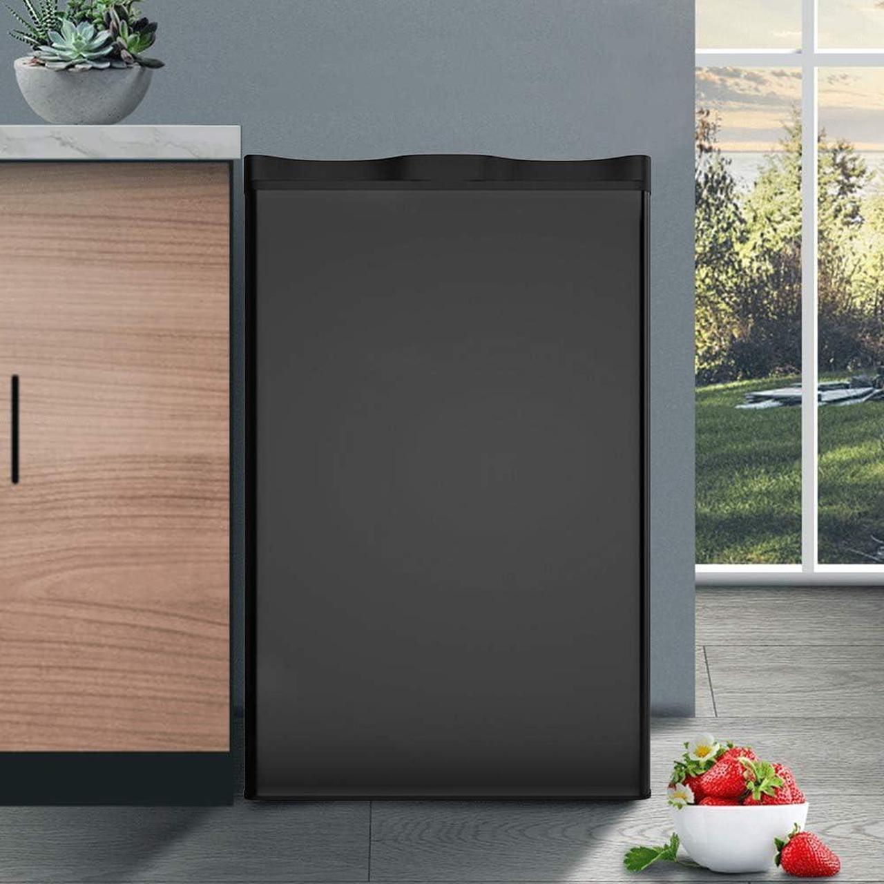 Alt view image 7 of 7 - Safeplus Mini Dorm Compact Refrigerator, 3.2 Cu.Ft Compact Refrigerator Under Counter Refrigerator with Small Freezer Removable Glass Shelves - Drinks Food Beer Storage for Office Dorm or Apartment