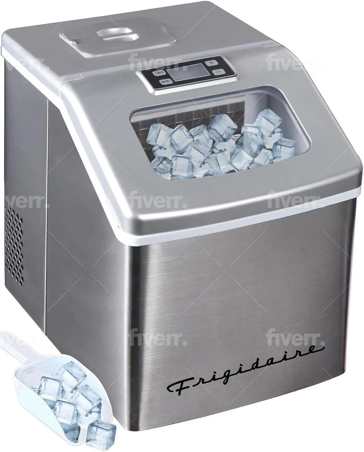 Main image of FRIGIDAIRE EFIC452-SS 40 Lbs Extra Large Clear Maker, Stainless Steel, Makes Square Ice