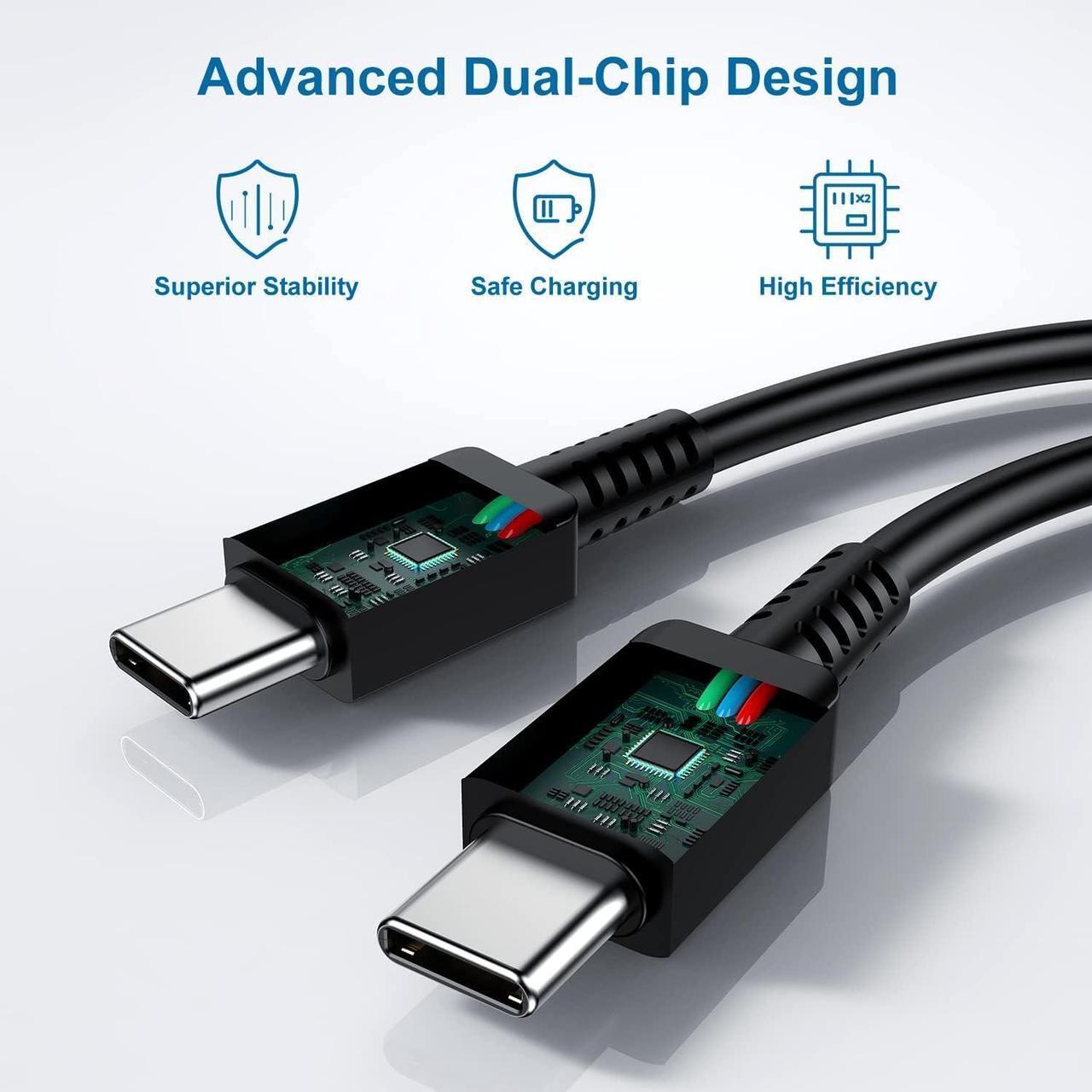 Alt view image 5 of 7 - Type C Charger, 25W PD USB C Wall Charger Super Fast Charging Block 2Pack& 10ft USBC Android Phone Charger Cable Cord for Samsung Galaxy S23 Ultra/ S23+/ S23/ S22 S21 S20 Ultra PLUS FE/Note 20 10/ S10