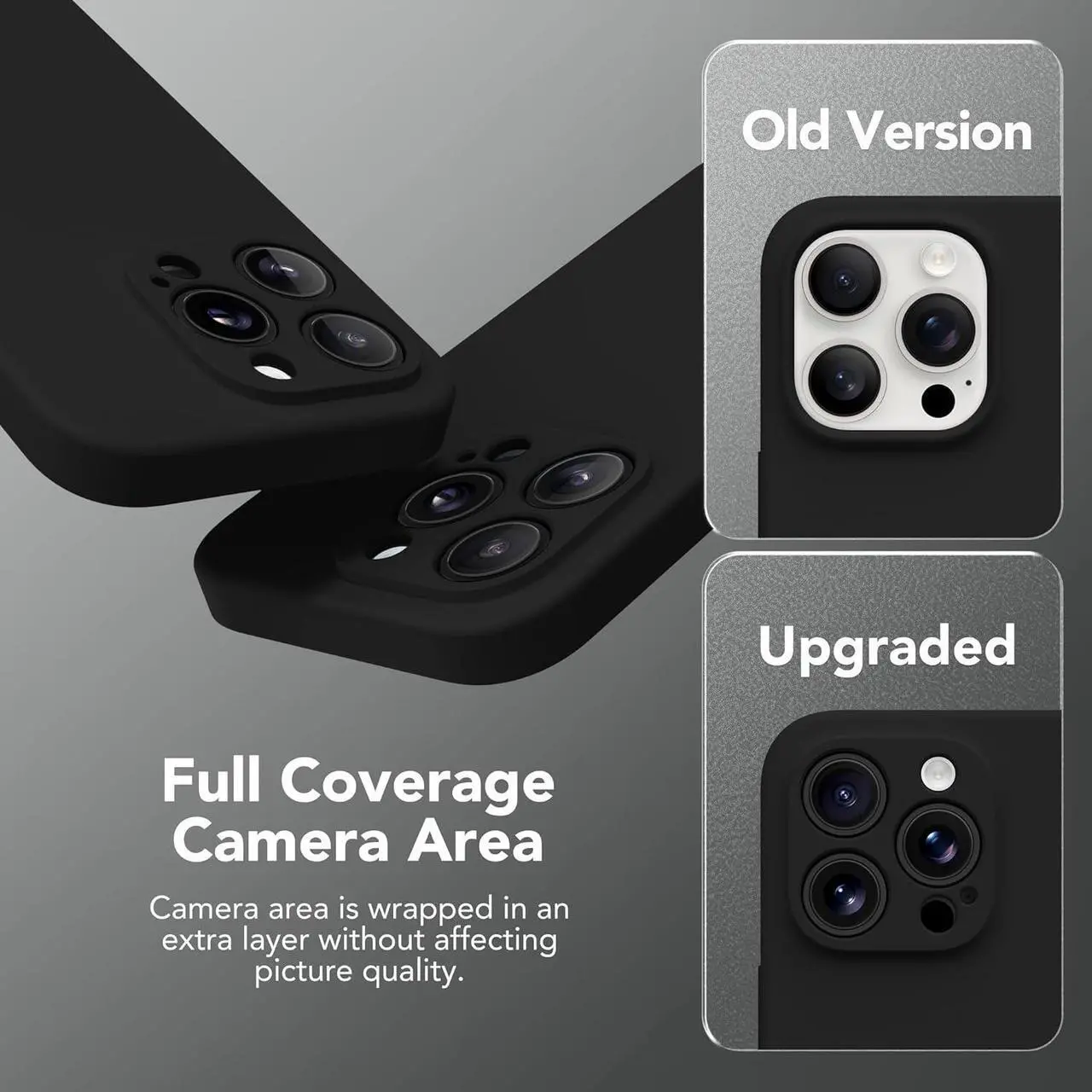 Alt view image 3 of 7 - Magnetic for iPhone 13 Pro Max Case, Compatible with MagSafe, [Full Camera Protection][Screen Protector] Silicone Shockproof Protective Phone Case for iPhone 13 Pro Max 6.7", Black