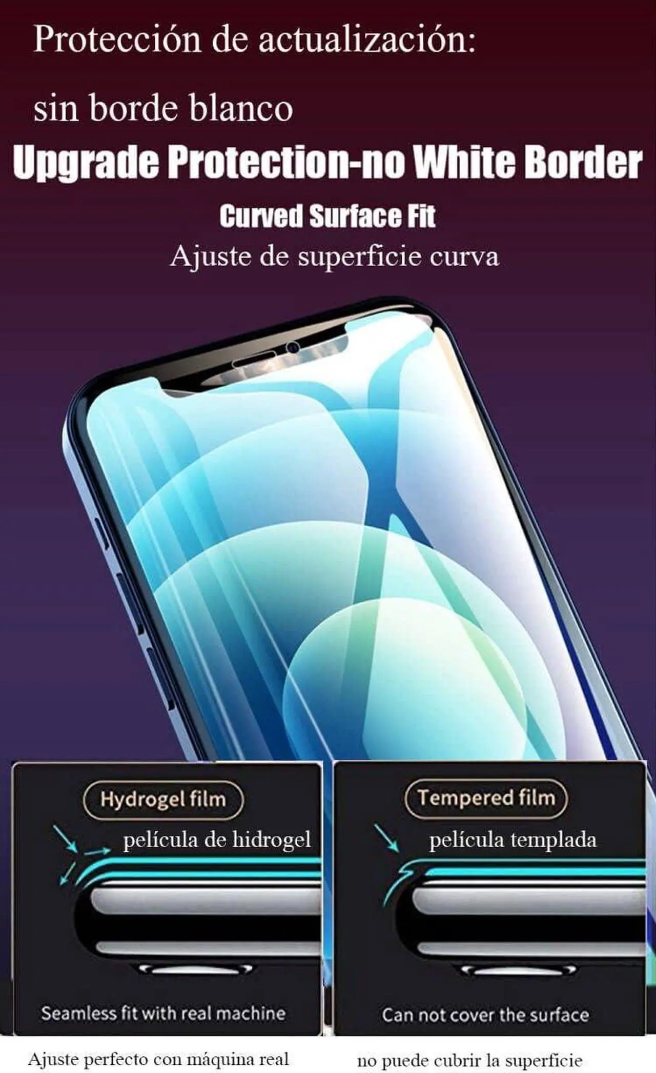 Alt view image 3 of 5 - 2pcs Flexible Front Screen Protector for Samsung Galaxy A71 5G A716U / A71 5G UW 6.7" 3D Hydrogel Film Transparent TPU Touch Sensitive Fingerprint Unlock Not Tempered Glass