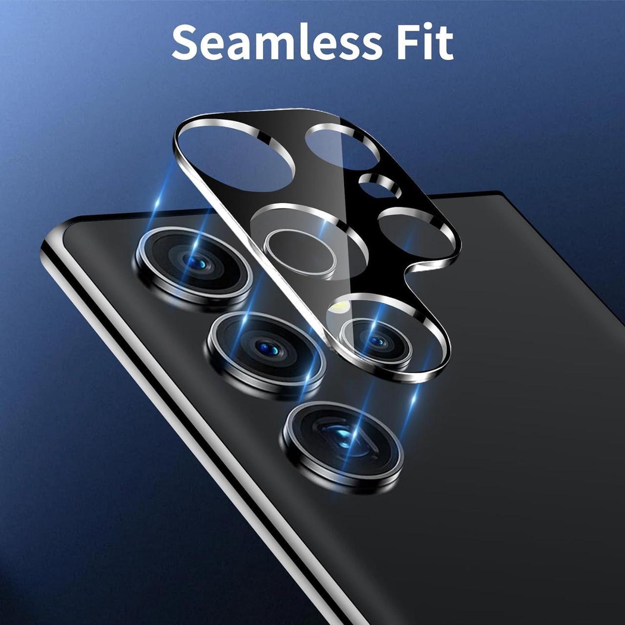 Alt view image 5 of 7 - 3 Pack Camera Lens Protector for  Galaxy S24 Ultra Tempered Glass Camera Protector Lens Cover Ultra HD 9H Hardness Anti-Scratch Case Friendly [No Affect on Night Shots]