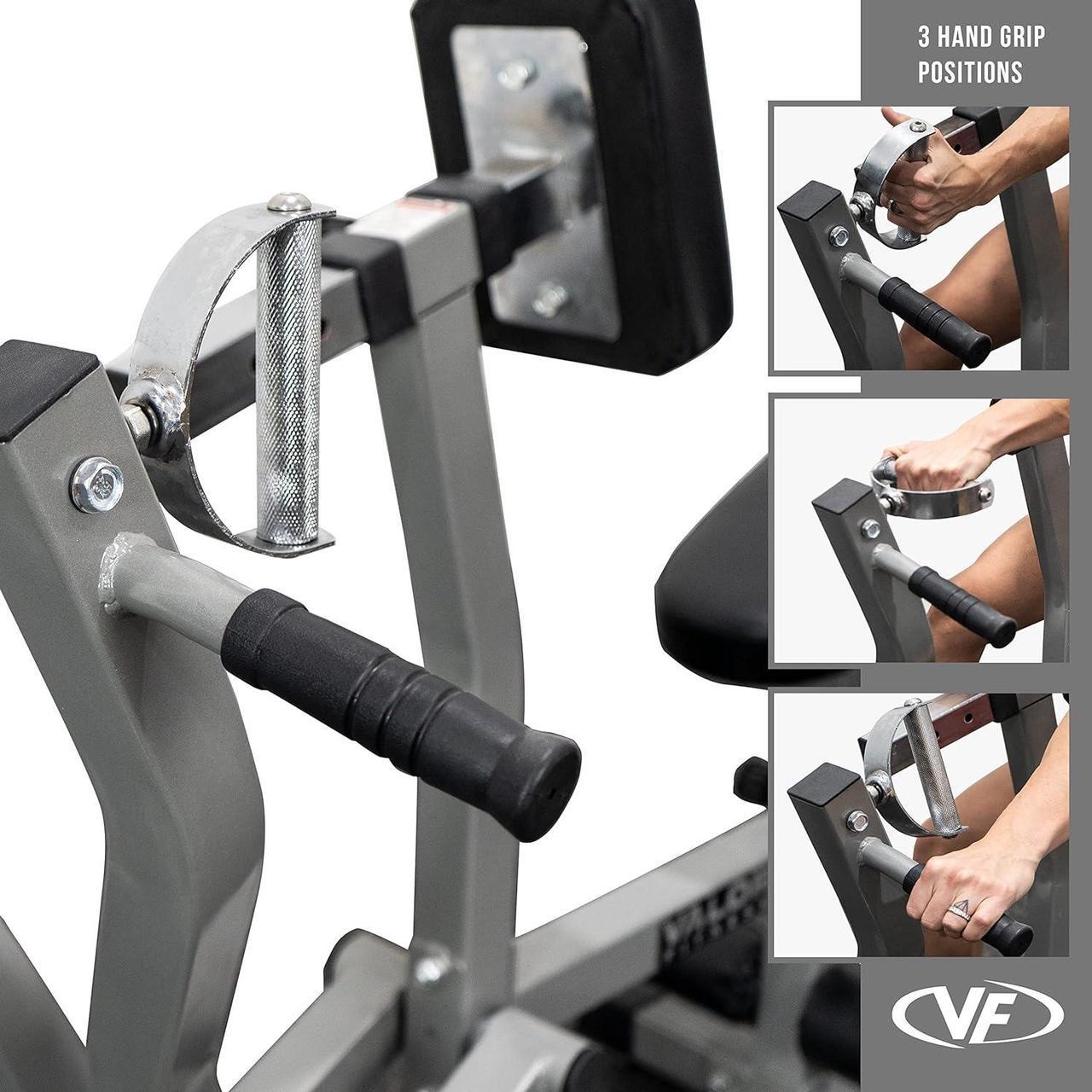 Alt view image 5 of 7 - Valor Fitness Seated Row Machine - Back Chest Workout - Plate Loaded- Independent Converging Arms - Multi Grip Positions - Rotating Handles- includes 2" Plate Adapters - Home Gym Max 400 lbs