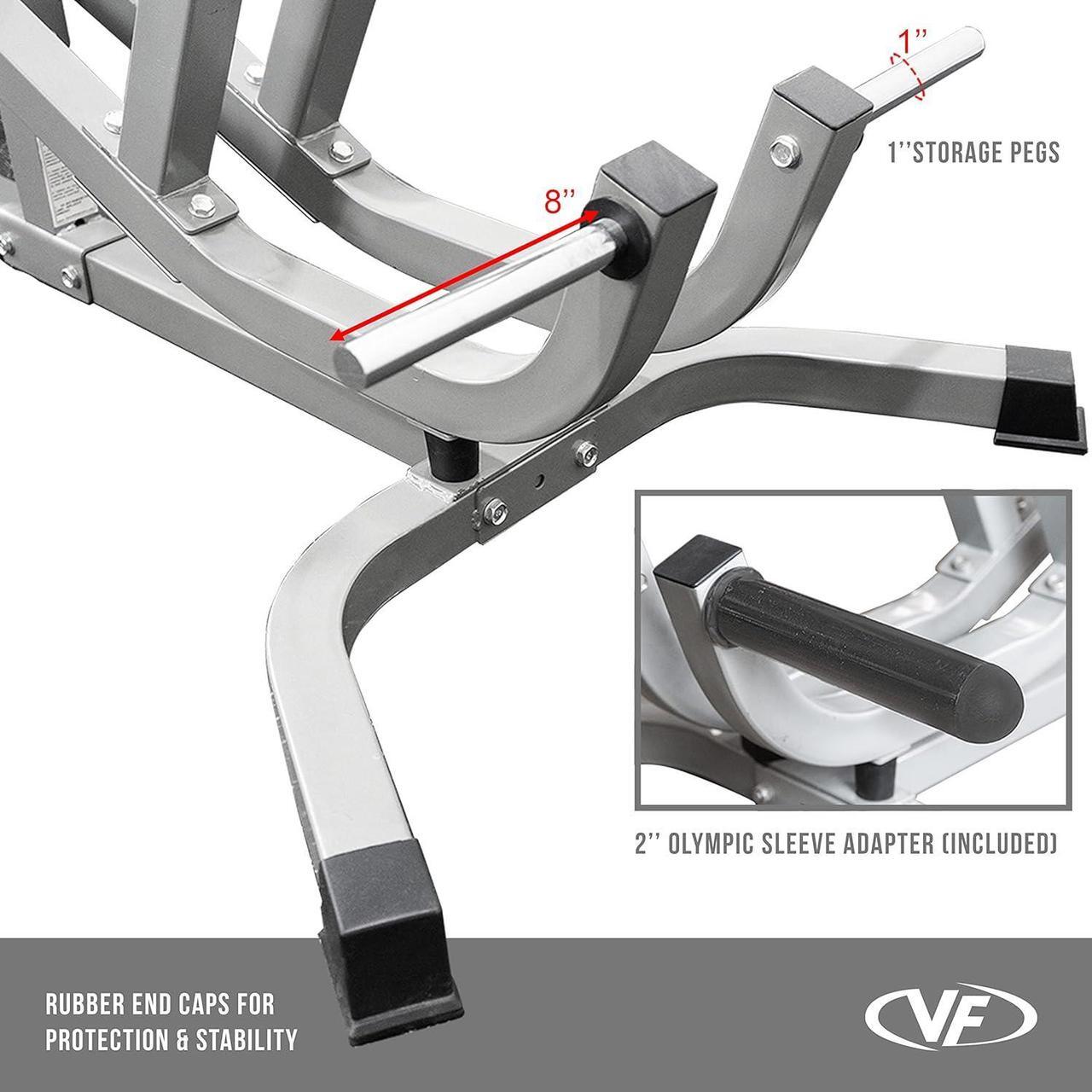 Alt view image 7 of 7 - Valor Fitness Seated Row Machine - Back Chest Workout - Plate Loaded- Independent Converging Arms - Multi Grip Positions - Rotating Handles- includes 2" Plate Adapters - Home Gym Max 400 lbs
