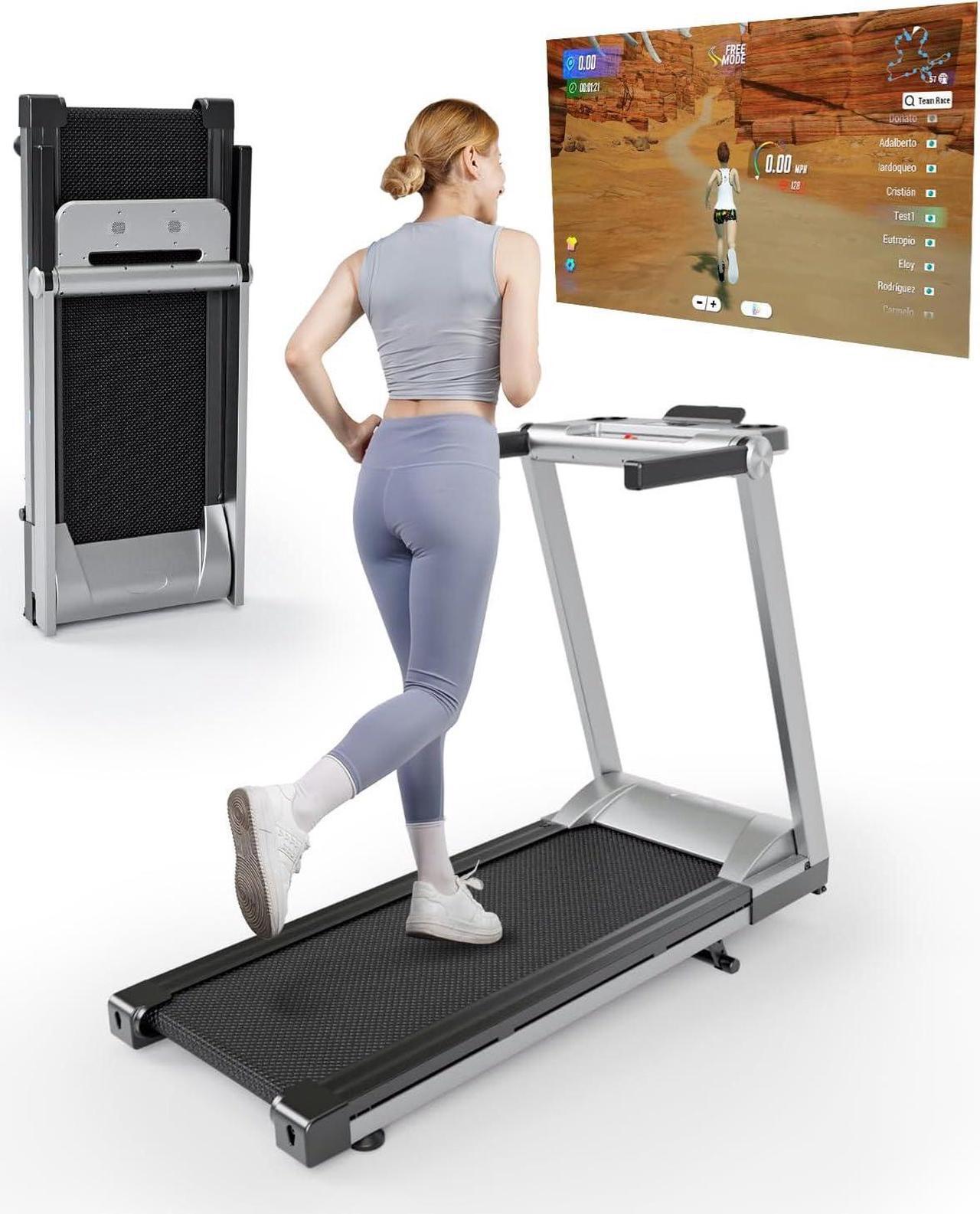 Main image of DeerRun Folding Treadmill with Incline, 3.5HP Foldable Treadmills with 350 LBS Weight Capacity for Home, Compact Portable Treadmill for Small Space Walking Jogging Running