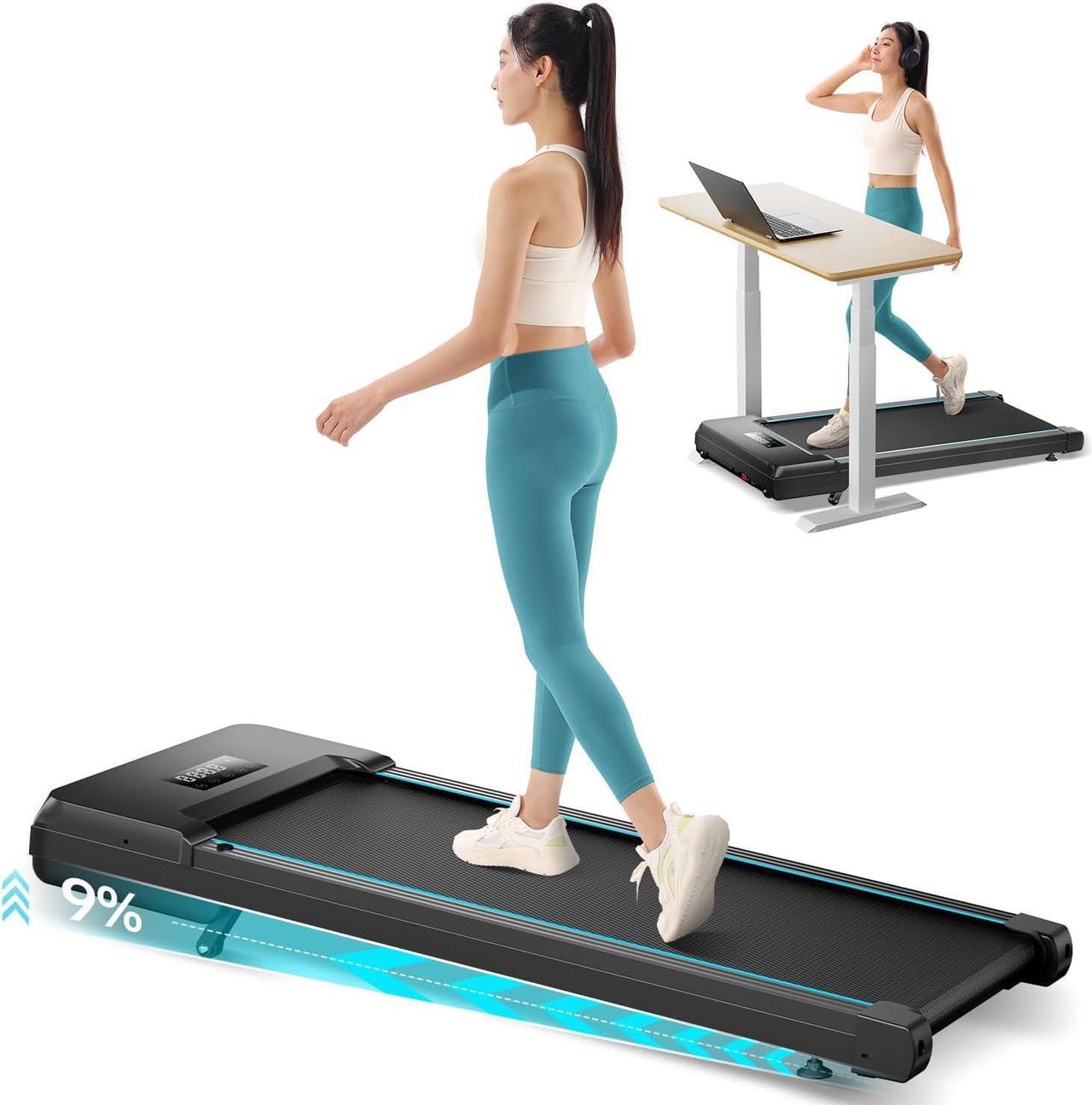 Main image of Walking Pad with Auto Incline, Under Desk Folding Treadmill with Remote Control and LED Display for Home Office, 2.5HP Portable Walking Jogging Running Machine, 265 LB Capacity