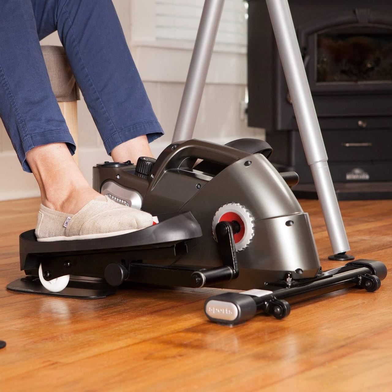 Alt view image 5 of 7 - jfit Under Desk & Stand Up Mini Elliptical/Stepper w/Adjustable Angle | The Ideal Fitness & Exercise Equipment for Home| Ideal for Men, Women, Kids & Seniors| Premium Home Gym Equipment