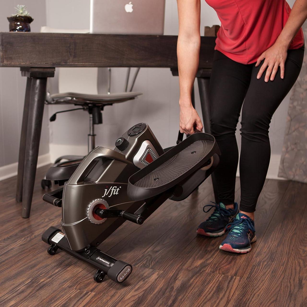 Alt view image 6 of 7 - jfit Under Desk & Stand Up Mini Elliptical/Stepper w/Adjustable Angle | The Ideal Fitness & Exercise Equipment for Home| Ideal for Men, Women, Kids & Seniors| Premium Home Gym Equipment