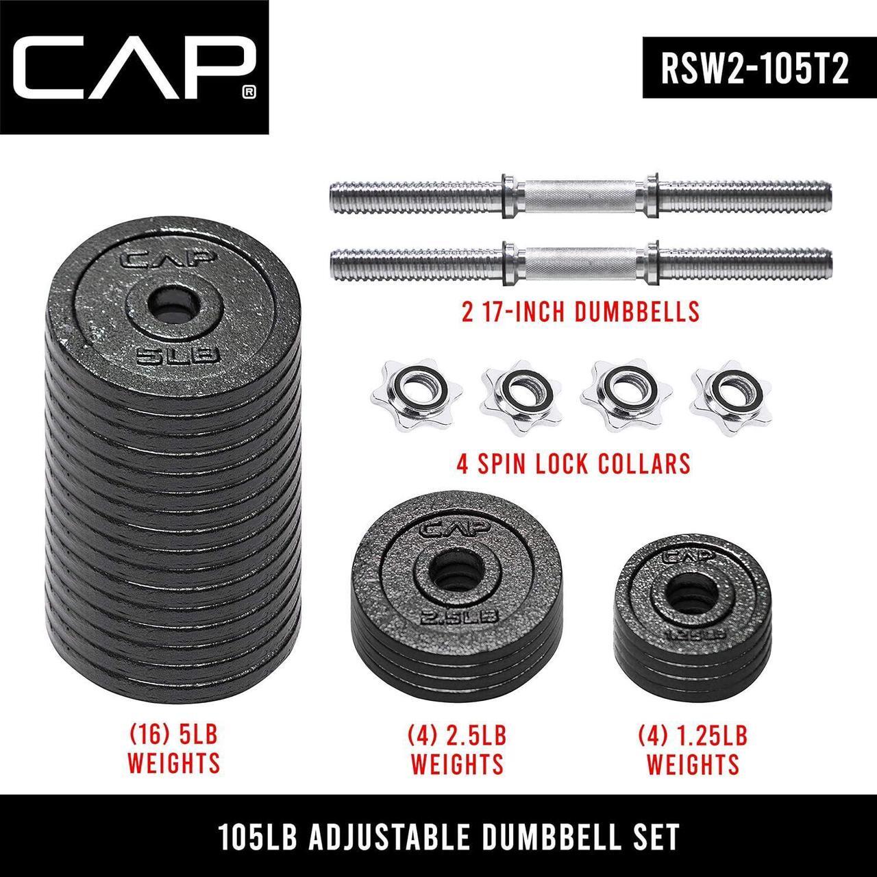 Alt view image 5 of 7 - CAP Barbell Adjustable Dumbbell Weight Set | Multiple Options