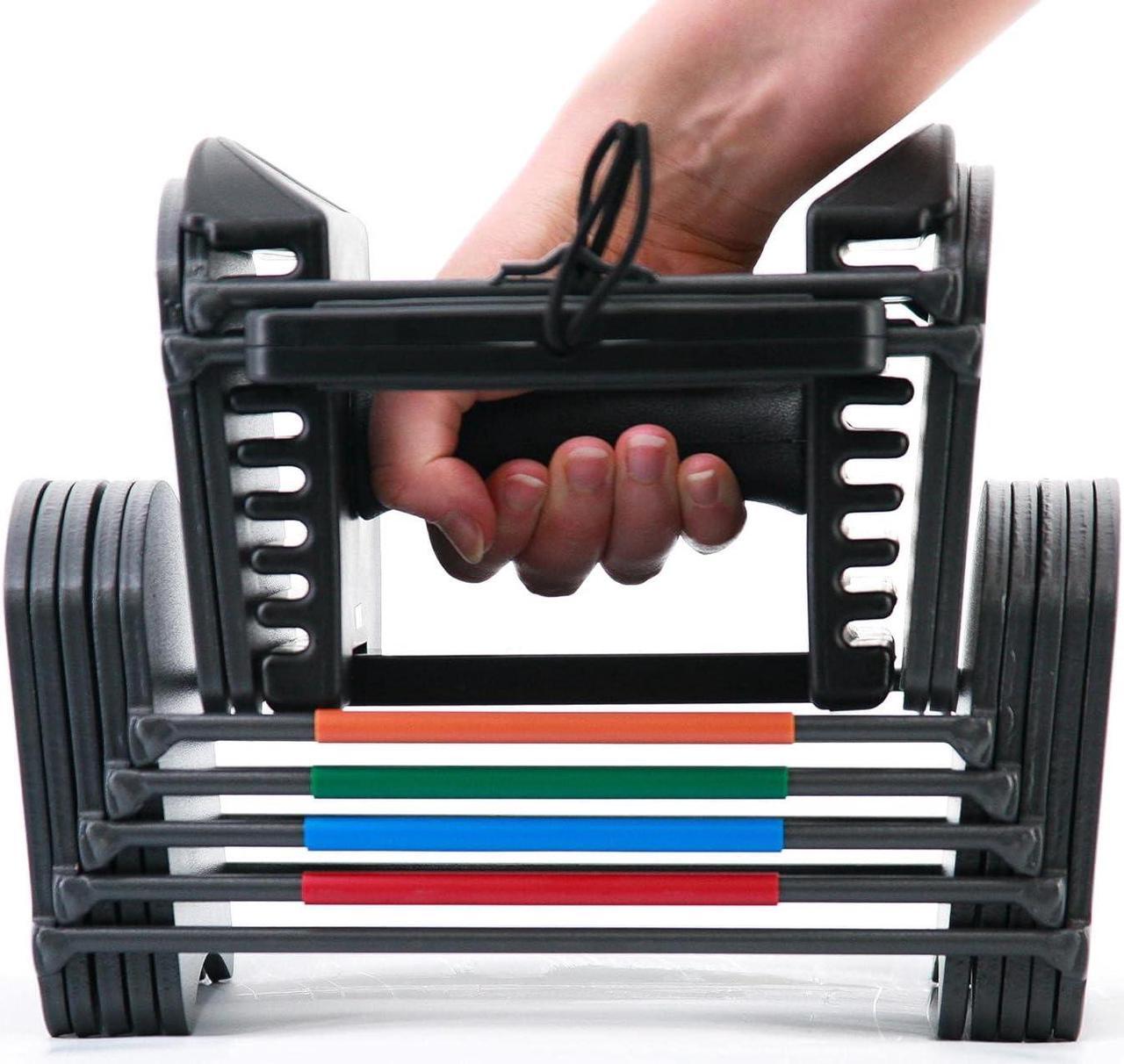 Alt view image 3 of 7 - PowerBlock Sport 24 Adjustable Dumbbells, Sold in Pairs, 3-24 lb. Dumbbells, Durable Steel Build, Innovative At Home Workout Equipment, All-in-One Exercise Dumbbells, Strength Training