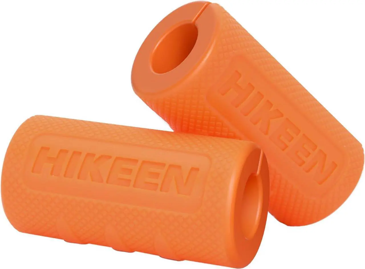 Main image of Thick Bar Dumbbell Grips,Non Slip Hard Rubber Barbell Grips,Grips for Weight Lifting, Muscle Building-2" Outer Diameter