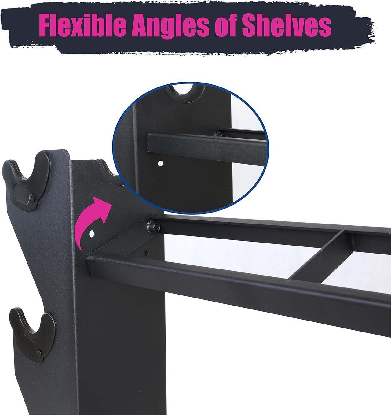 Alt view image 2 of 7 - Dumbbell Rack Dumbbell Storage Rack Weight Organizer RacK Free weight dumbbell rack Home gym Organizer