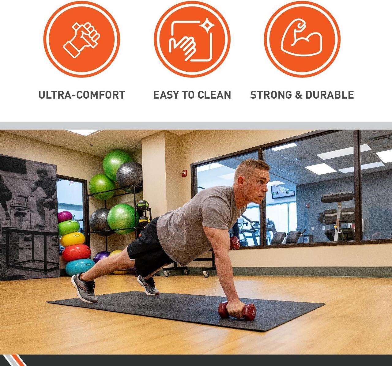 Alt view image 5 of 7 - Body Sport Vinyl Dumbbell Hand Weight  Dumbbells for Exercises  Strength Training Equipment  Neoprene Dumbbells  Home Gym Accessories  Weight Training  Pair
