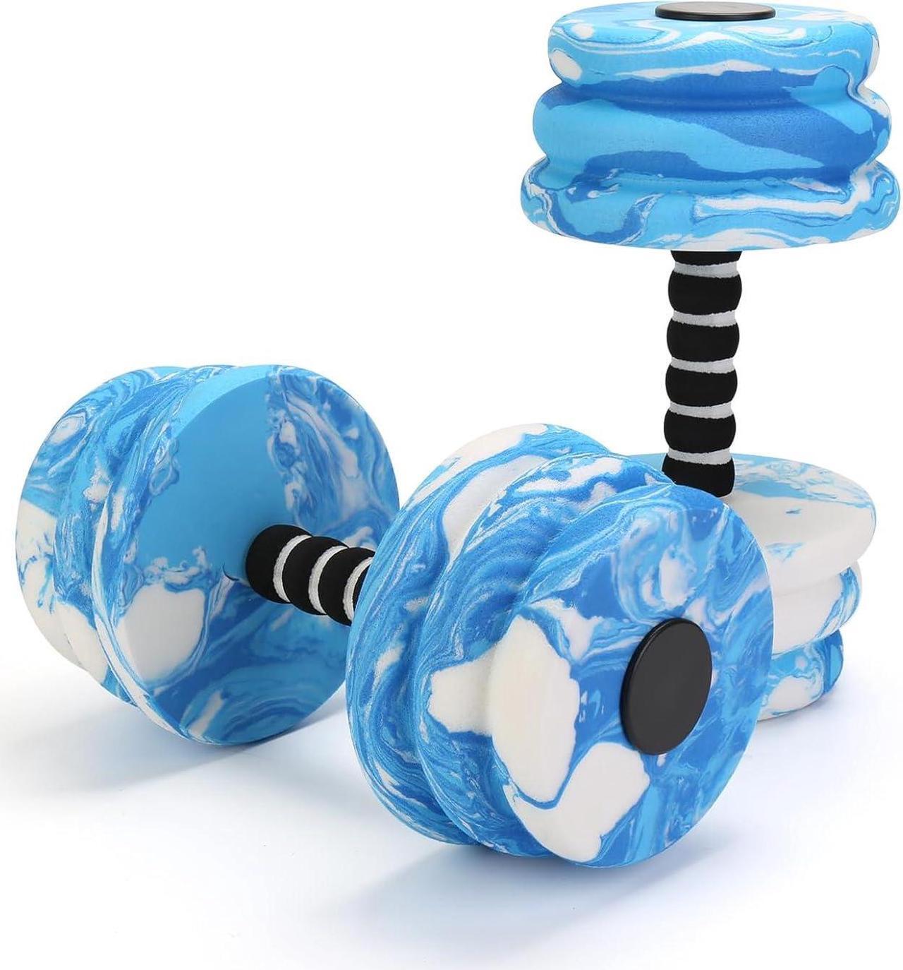 Main image of Aquatic Dumbbells, 2PCS Water Weights for Pool Exercise, High-Density EVA-Foam Pool Weights for Water Exercise, Weight LossWater Workout Equipment for Adult