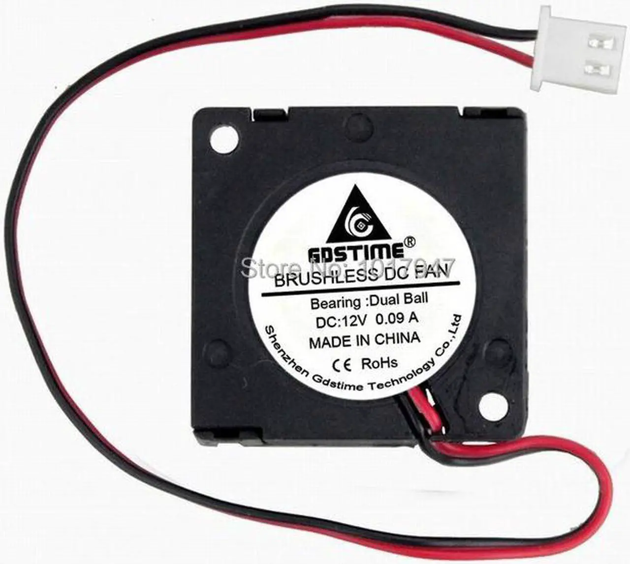 Alt view image 3 of 4 - 1pcs Cooler Cooling Blower Fan Ball For RepRap 3D Printer 2 Wires DC 12V 3cm 30mm x 10mm 3010