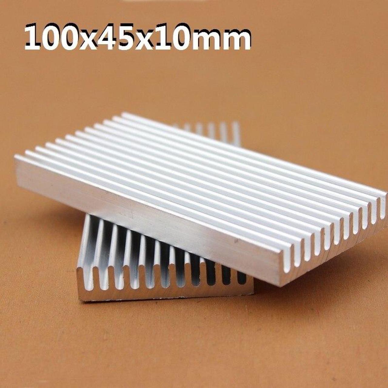Alt view image 2 of 6 - 2 Pieces lot 100mm x 45mm x 10mm Aluminum Heatsink Radiator For Chip LED Computer Cooler