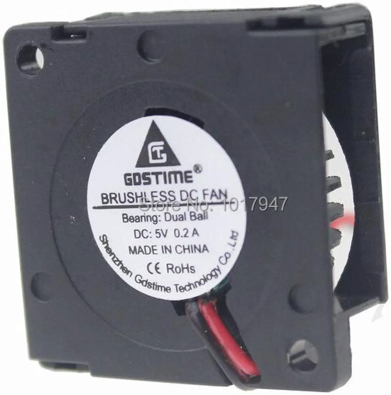 Alt view image 2 of 6 - 10pcs lot Gdstime Cooling Blower Fan Daul Ball 2 Wires DC 5V 30mm 30x10mm For RepRap 3D Printer