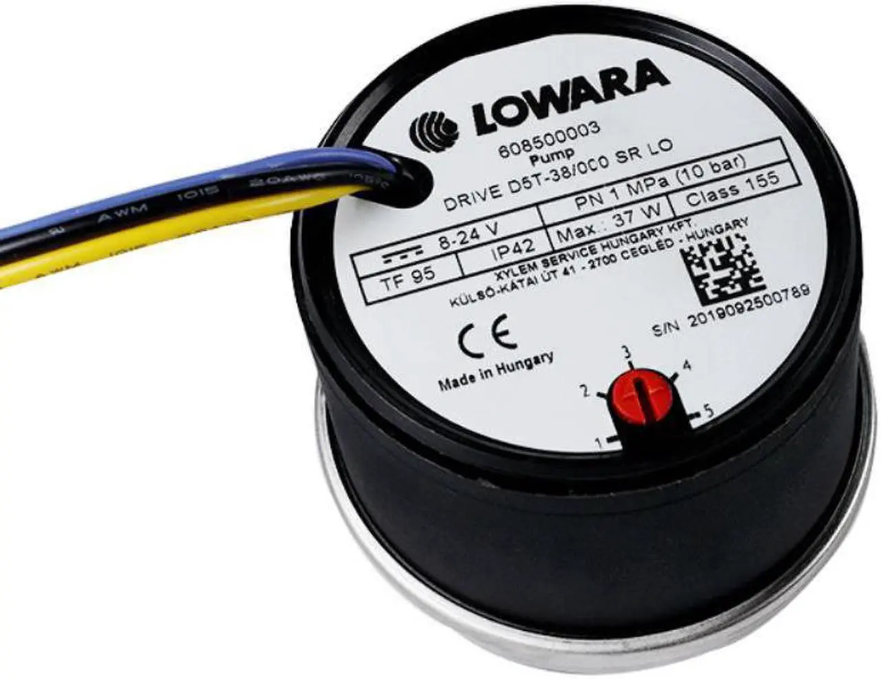 Alt view image 3 of 3 - LOWARA Computer Case D5 Water Pump PC Cooling System 8~24V Voltage Maximum Flow 1200L/H D5 Pump Core 37w 3pin 4pin