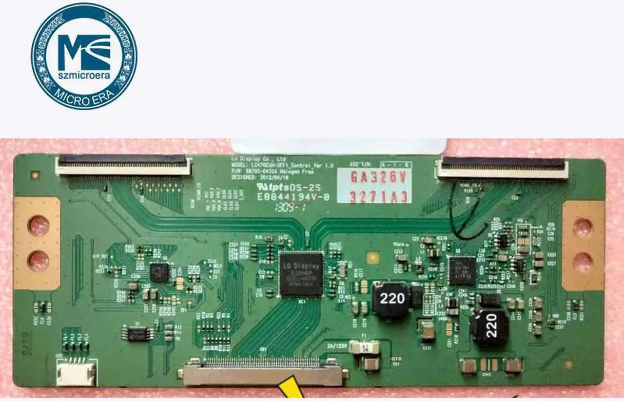 PIECES DETACHEES: Carte T-Con Tv Grundig 55VLE984BL LC470EUN-SFF1_Control_Ver 1.0 6870C-0432A - D'occasion en très bon état