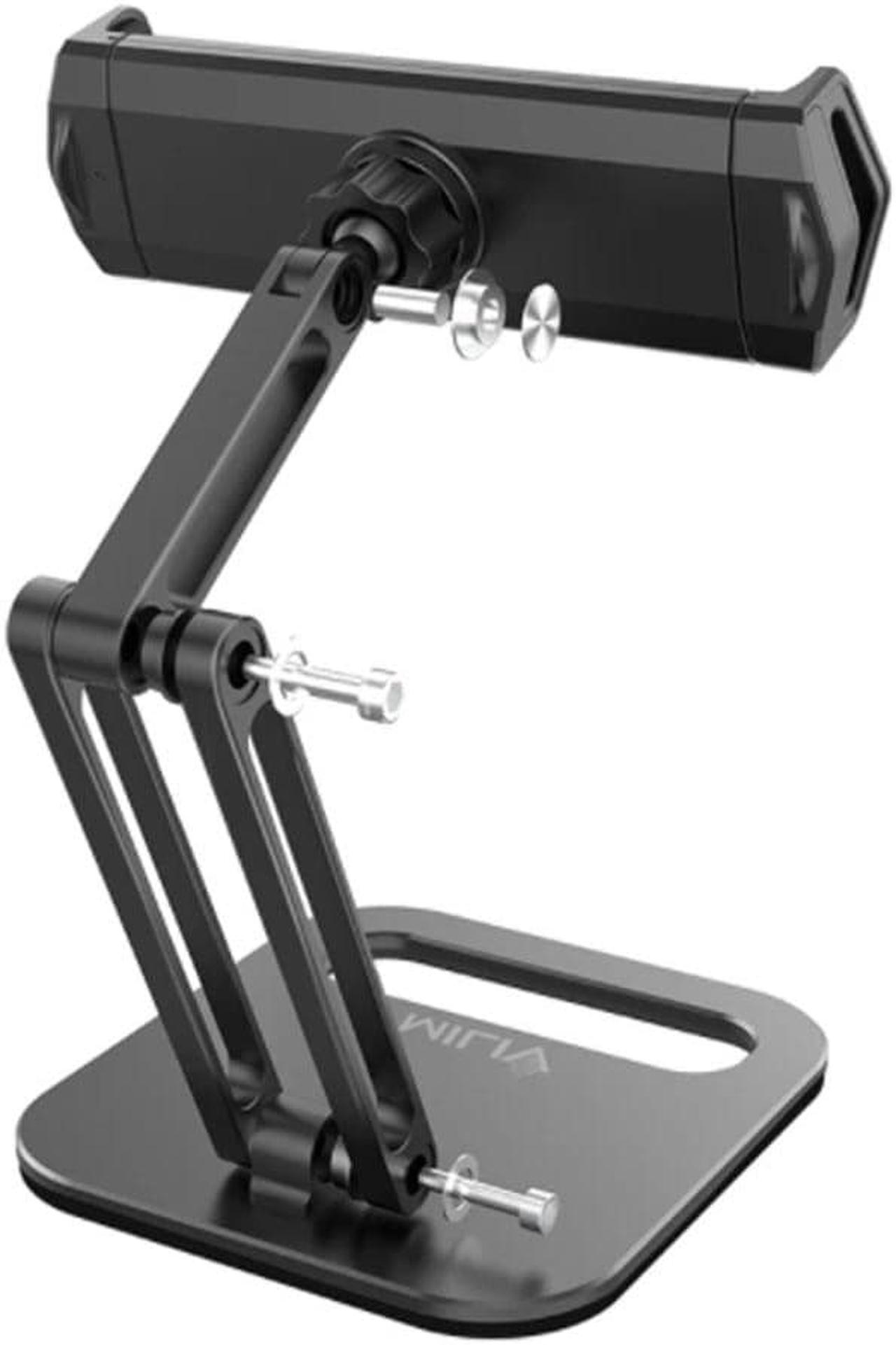 Alt view image 2 of 6 - ULANZI Tablet Stand Holder, VIJIM P001 Desktop Phone Mount Stand with 2 Adjustable Arm and 360° Rotates Tablet Holder Universal Foldable Multi Angle, Compatible with iPad iPhone Tablet