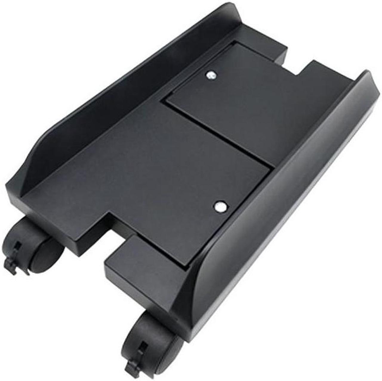 Movable and adjustable chassis base of desktop computer host bracket with brake